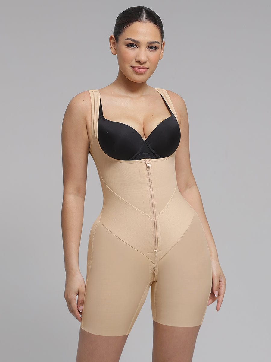 BBB U-Shaped Chest Support Waist Control Peach Butt Post Surgery Full Body Shapewear
