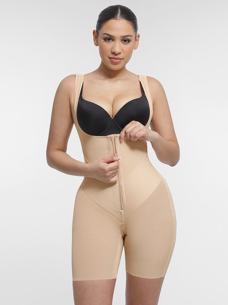 BBB U-Shaped Chest Support Waist Control Peach Butt Post Surgery Full Body Shapewear