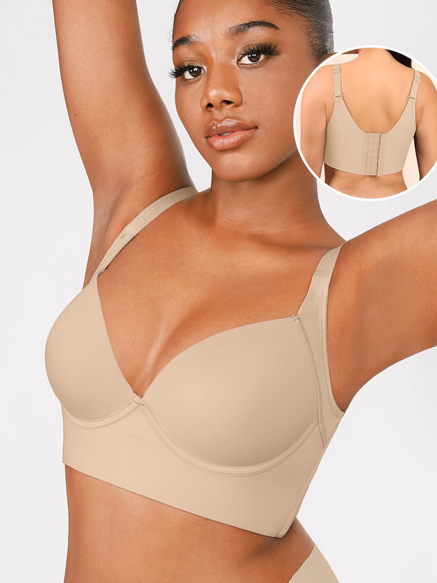 Wholesale Skin Underwire Push-Up Sculpting Uplift Hide Back Fat Full Coverage Bra