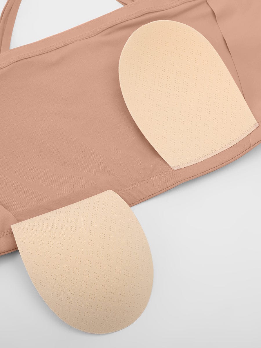 Wholesale Strapless Anti Slip Bandeau Bra Fixed Molded Cups FeelSoft Fabric Nipple Coverage