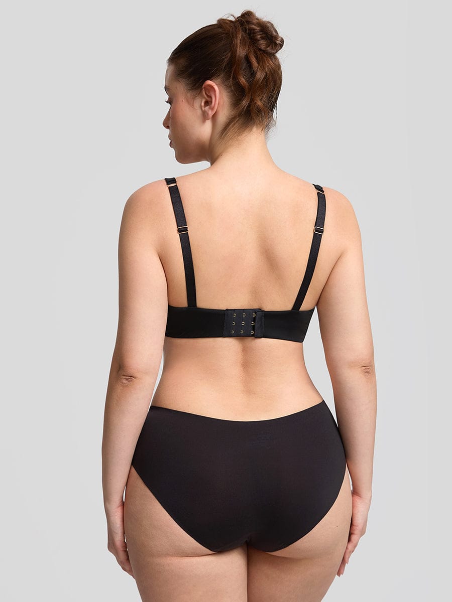 Wholesale Comfortable Invisible Memory Foam Lightly Lined Demi T Shirt Bra High Support Underwire Bra