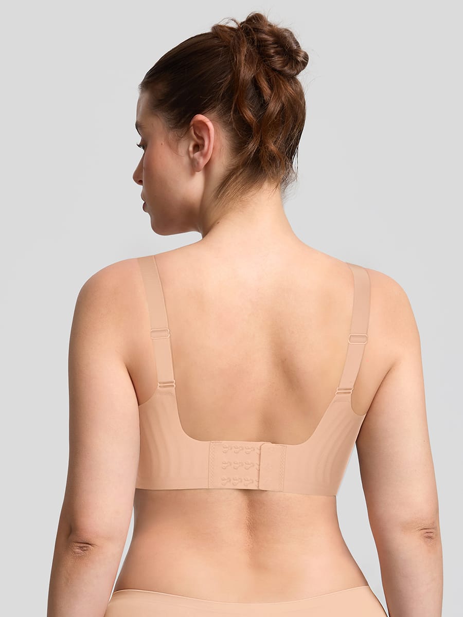 Wholesale Jelly Support Wireless Seamless Everyday T Shirt Bra for Large Breasts