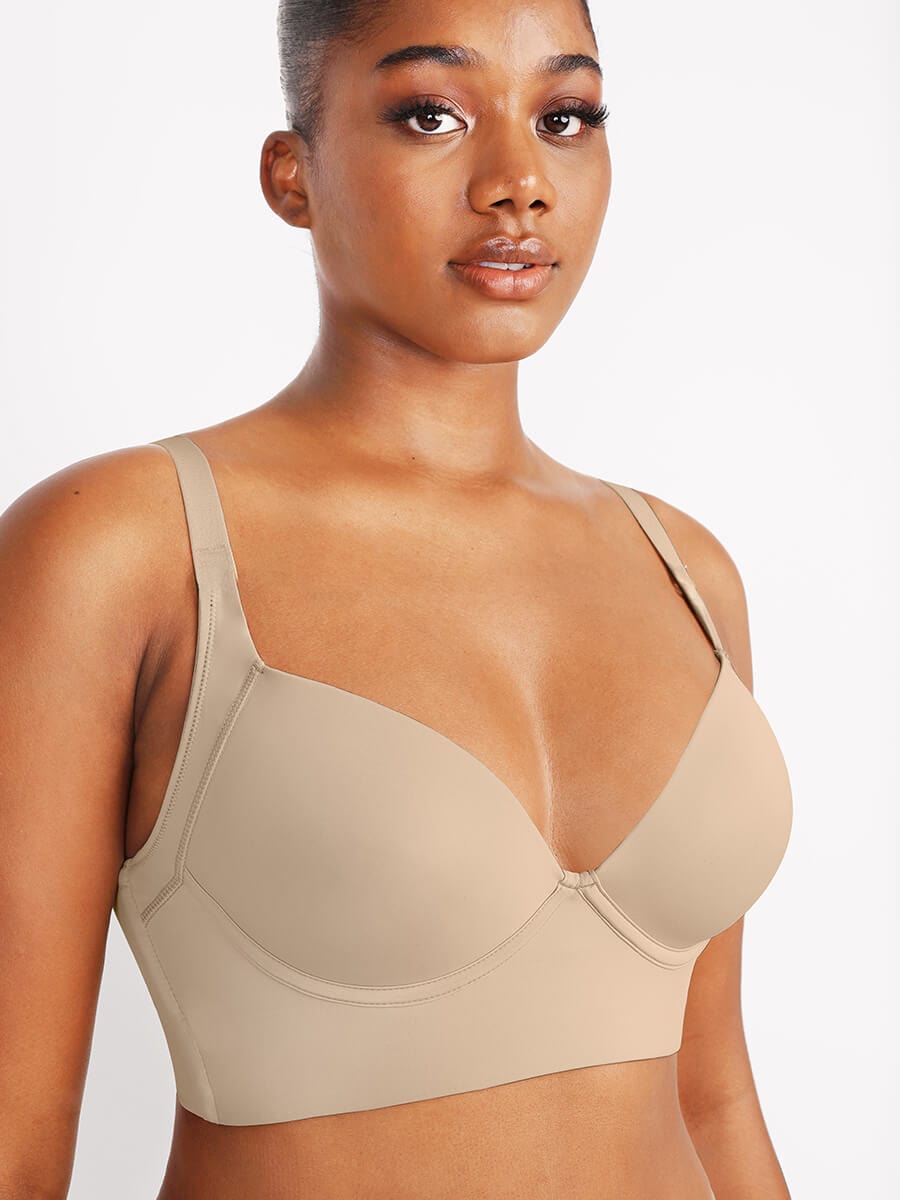 Wholesale Skin Underwire Push-Up Sculpting Uplift Hide Back Fat Full Coverage Bra
