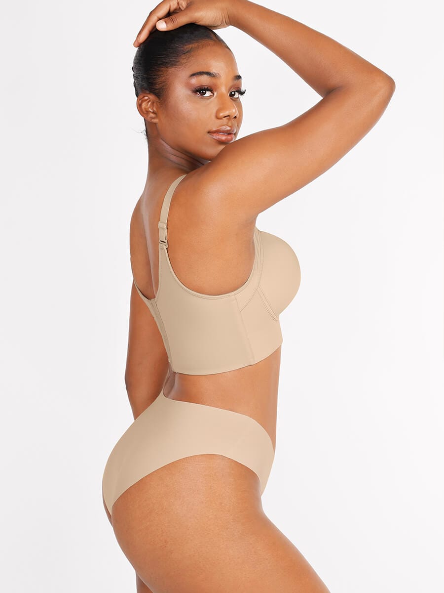 Wholesale Skin Underwire Push-Up Sculpting Uplift Hide Back Fat Full Coverage Bra