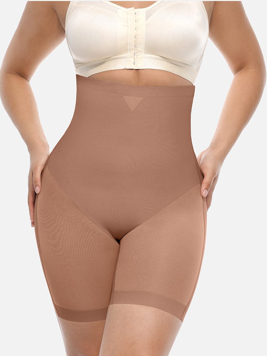 Wholesale High-Waisted Butt Lift & Slimming Mid-Thigh Shaper Shorts