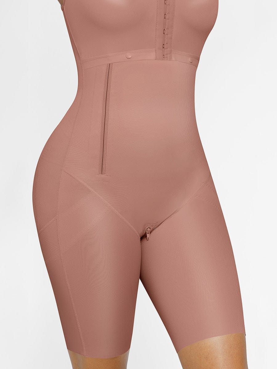 Wholesale Post-Operative Breast-Covering Side-Zip Body Shaper