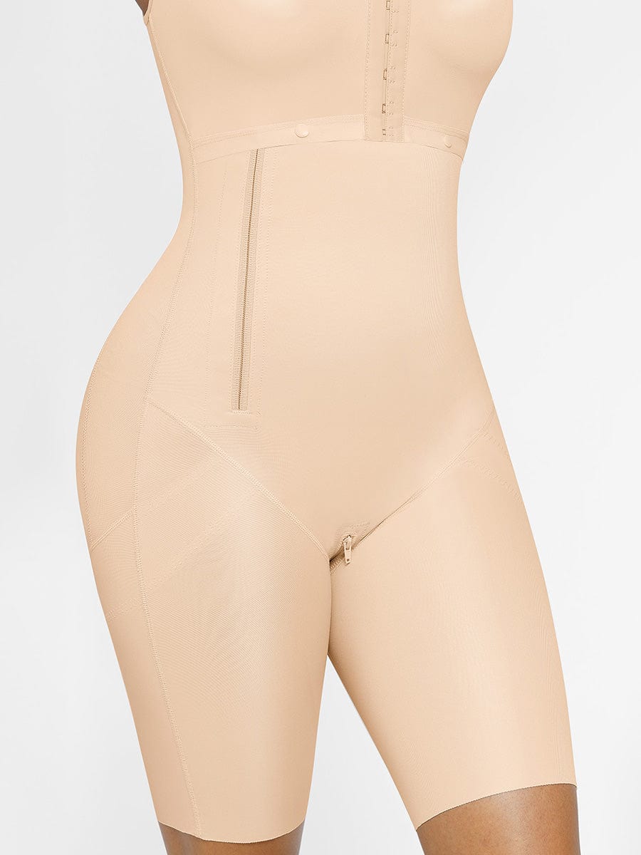 Wholesale Post-Operative Breast-Covering Side-Zip Body Shaper