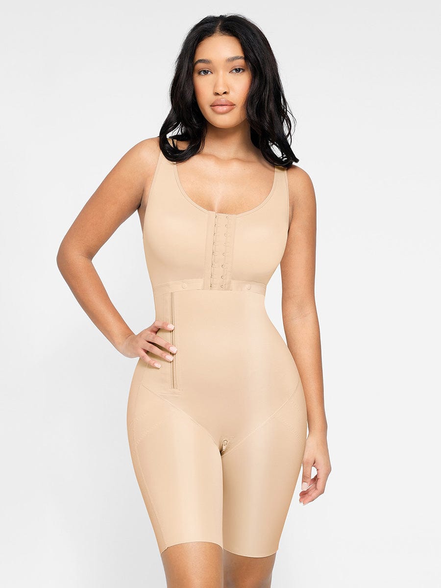 Wholesale Post-Operative Breast-Covering Side-Zip Body Shaper
