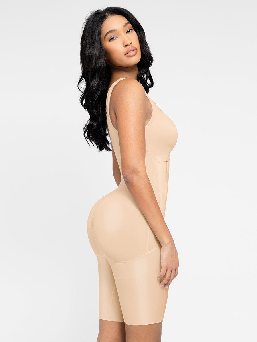 Wholesale Post-Operative Breast-Covering Side-Zip Body Shaper