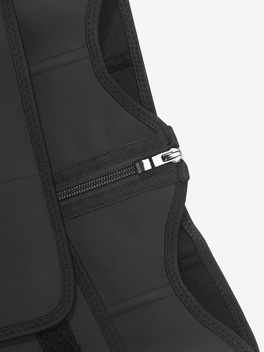 Wholesale Black Bust Support Latex Waist Trainer With Belt Firm Control